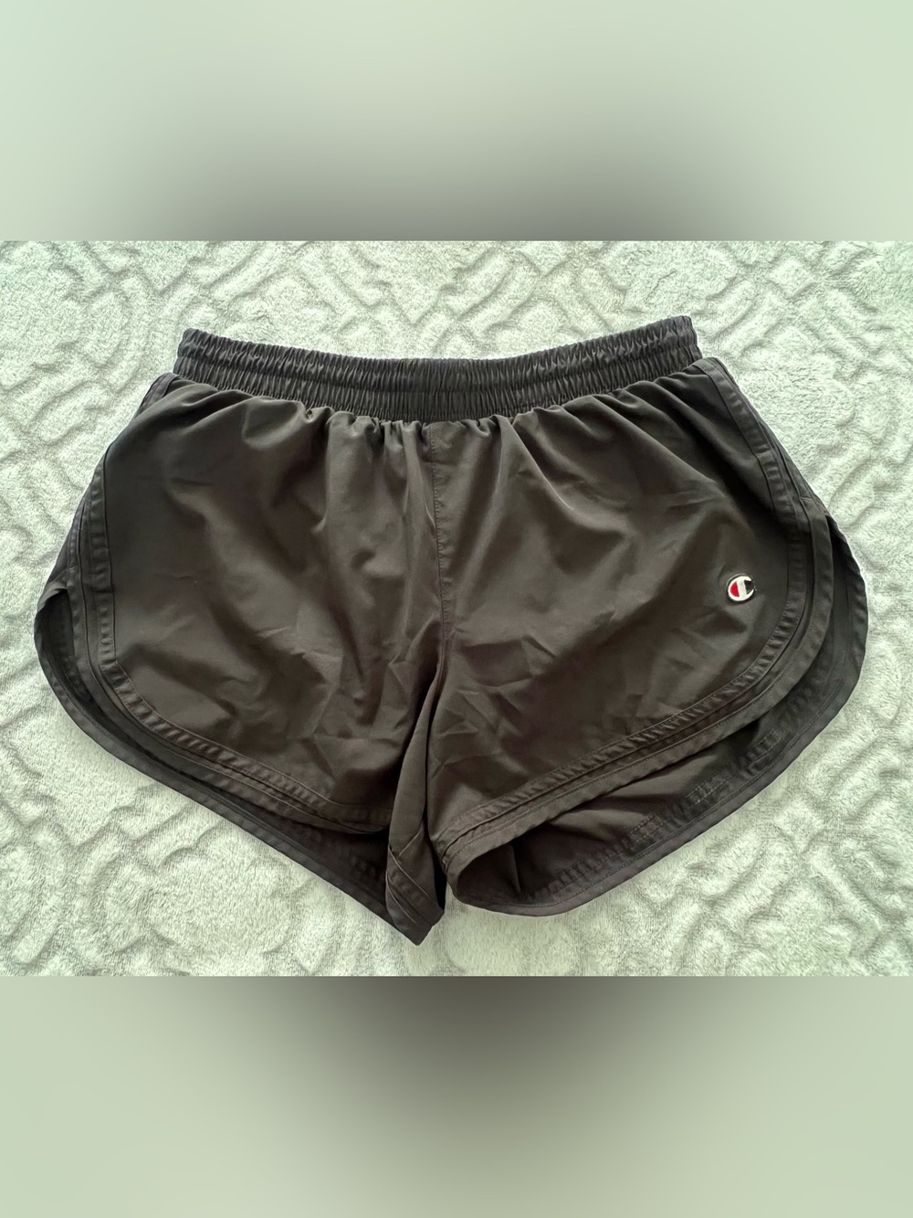 Champion Women’s Black Athletic Running Shorts Size Medium Zip Back Pocket